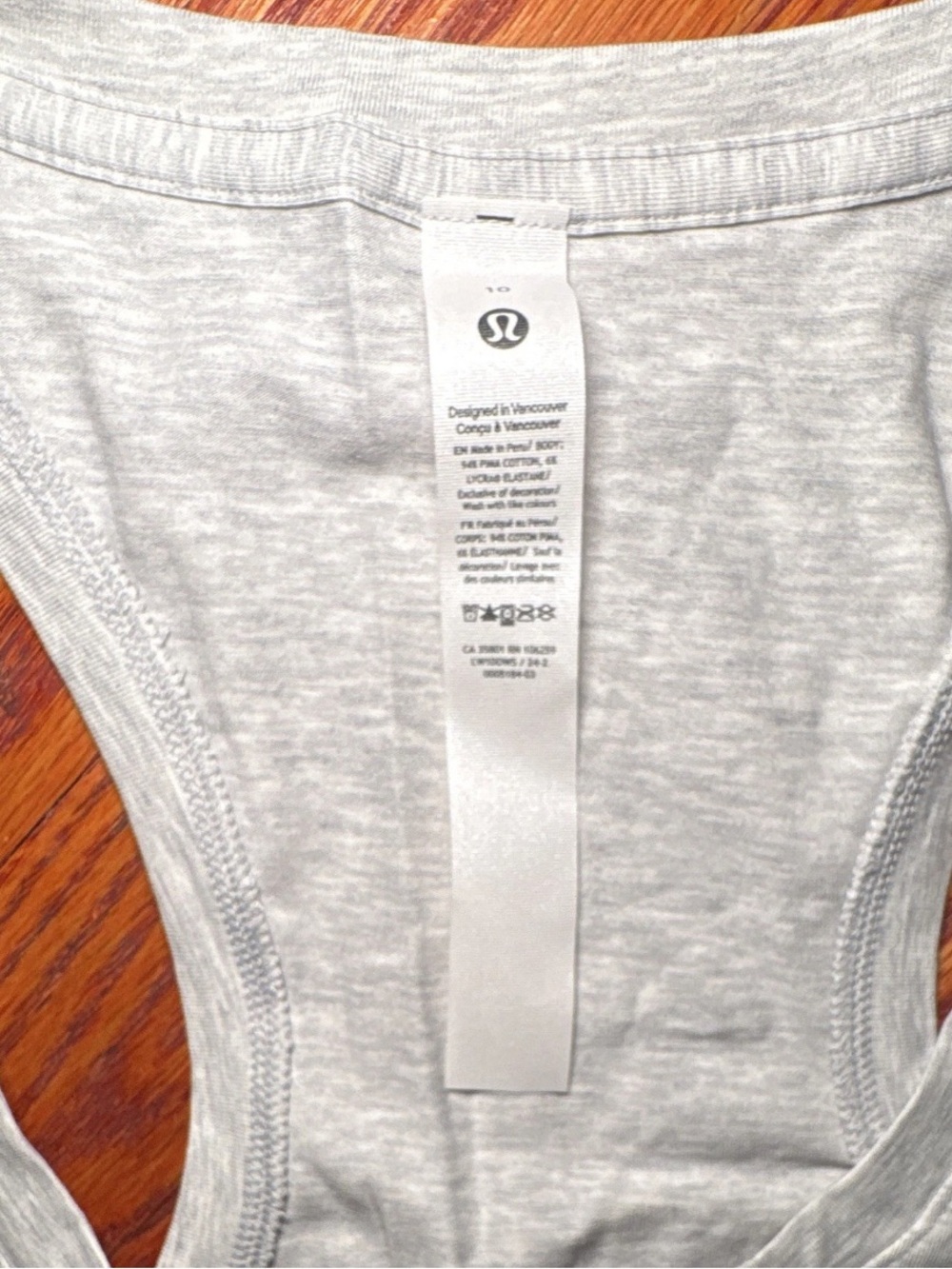 NWT lululemon athletica Light Gray Scoop-Neck Racerback Love Tank - Picture 3 of 9